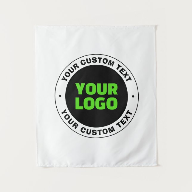 Add Your Own Business Logo or Uploaded Design Tapestry (Front)