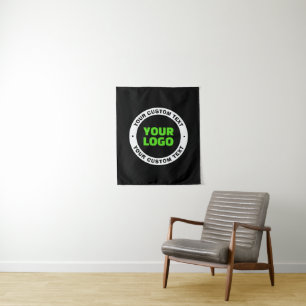 Add Your Own Business Logo or Uploaded Design Tapestry