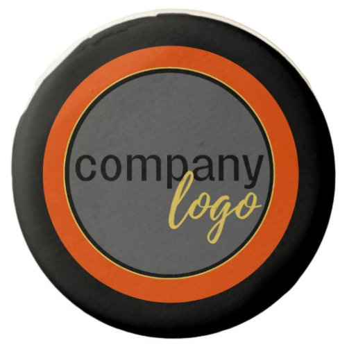 ADD YOUR OWN BUSINESS LOGO ORANGE HALLOWEEN TREAT CHOCOLATE COVERED OREO