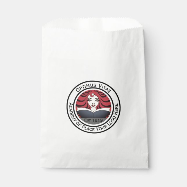 Add your own company business logo favor bag (Front)