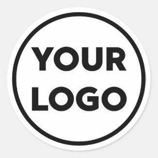 Add Your Own Company Logo Classic Round Sticker