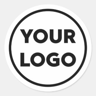 Add Your Own Company Logo Classic Round Sticker