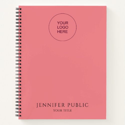 Add Your Own Company Logo Text Here Template Notebook