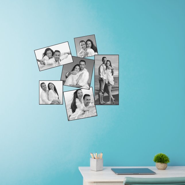 Add Your Own Couple Family Photo Collage Wall Deca Decal (Home Office)