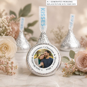 Add Your Own Couple Photo 10th Wedding Anniversary Hershey®'s Kisses®