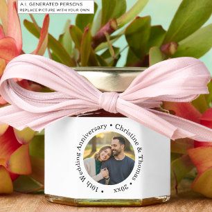 Add Your Own Couple Photo 10th Wedding Anniversary Honey Jar Favors