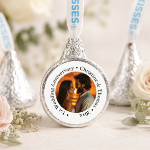 Add Your Own Couple Photo 1st Wedding Anniversary Hershey®'s Kisses®