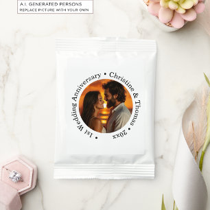 Add Your Own Couple Photo 1st Wedding Anniversary Margarita Drink Mix
