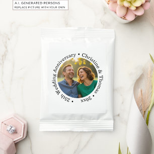 Add Your Own Couple Photo 25th Wedding Anniversary Margarita Drink Mix