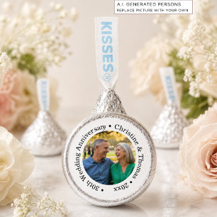 Add Your Own Couple Photo 30th Wedding Anniversary Hershey®'s Kisses®