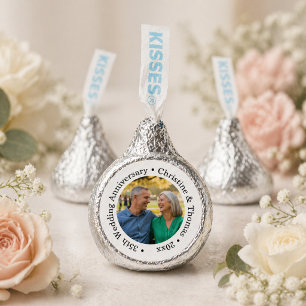 Add Your Own Couple Photo 35th Wedding Anniversary Hershey®'s Kisses®