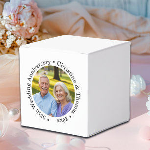 Add Your Own Couple Photo 55th Wedding Anniversary Favor Boxes