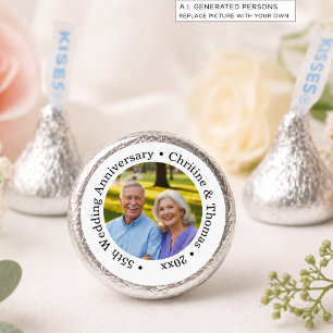 Add Your Own Couple Photo 55th Wedding Anniversary Hershey®'s Kisses®