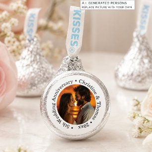 Add Your Own Couple Photo 5th Wedding Anniversary Hershey®'s Kisses®