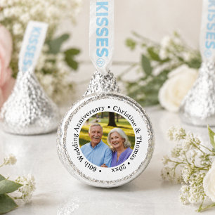 Add Your Own Couple Photo 60th Wedding Anniversary Hershey®'s Kisses®