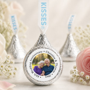 Add Your Own Couple Photo 65th Wedding Anniversary Hershey®'s Kisses®