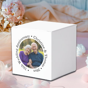 Add Your Own Couple Photo 75th Wedding Anniversary Favor Boxes