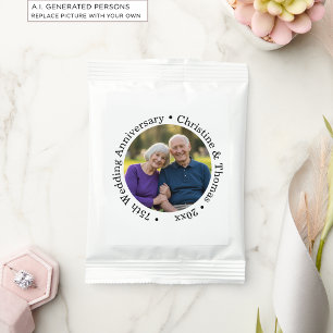 Add Your Own Couple Photo 75th Wedding Anniversary Margarita Drink Mix