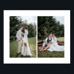 Add Your Own Custom 2 Photo Collage Horizontal Poster<br><div class="desc">Modern and elegant design printed Add Your Own Custom 2 Photo Collage Horizontal Poster that can be customized with your text. Check out the Graphic Art Design store for other products that match this design!</div>