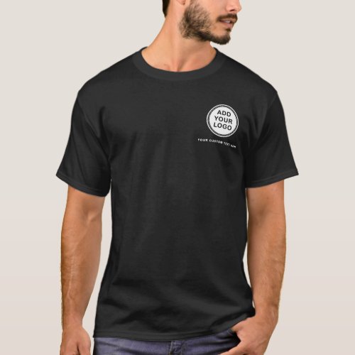 Add your own custom business logo and text T_Shirt