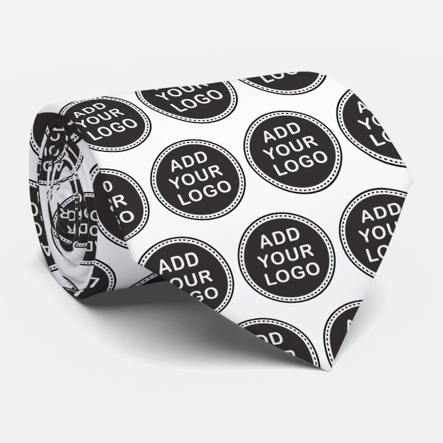 Add your own custom business logo or graphic neck tie (Rolled)
