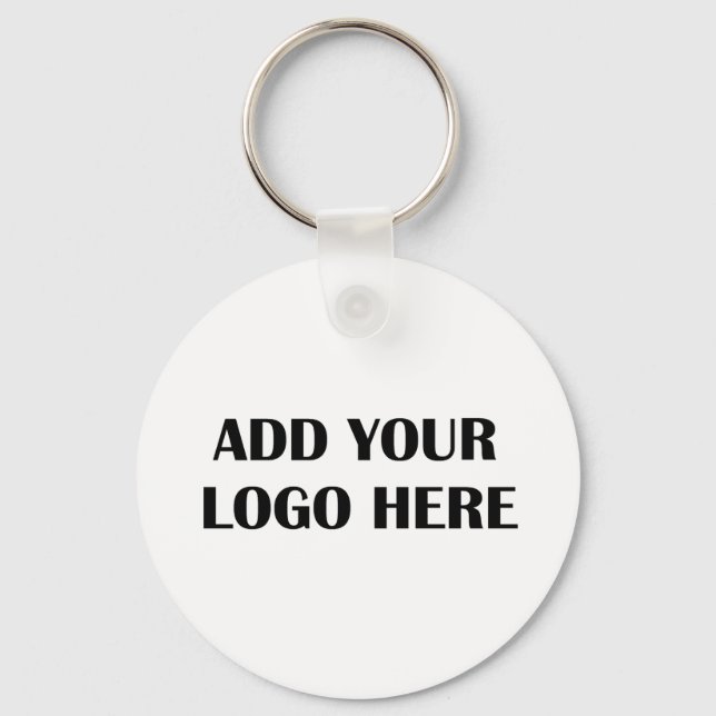 Add Your Own Custom Business Logo To This  Keychain (Front)