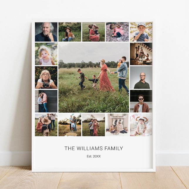 Add Your Own Custom Family 17 Photo Collage Poster (Creator Uploaded)