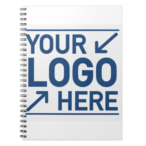Add your own custom logo create your own business notebook
