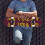 Add Your Own Custom Name Personalized Magenta Skateboard<br><div class="desc">Add Your Own Custom Name Personalized Skateboard features your personalized name in modern gold typography on a simple magenta background. Personalize by editing the text in the text box provided. Give a custom made gift, personalized skateboard to your favorite skateboarder for Christmas, birthday or your BFF. Designed by ©Evco Studio...</div>