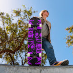 Add Your Own Custom Name Personalized Purple Skateboard<br><div class="desc">Add Your Own Custom Name Personalized Skateboard features your personalized name in modern purple typography on a simple black background. Personalize by editing the text in the text box provided. Give a custom made gift, personalized skateboard to your favorite skateboarder for Christmas, birthday or your BFF. Designed by ©Evco Studio...</div>