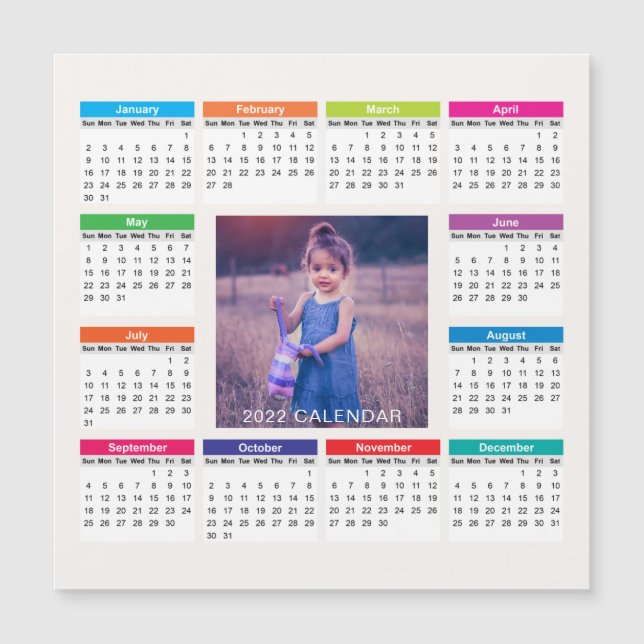 Add Your Own Custom Photo 2022 Calendar | (Front)