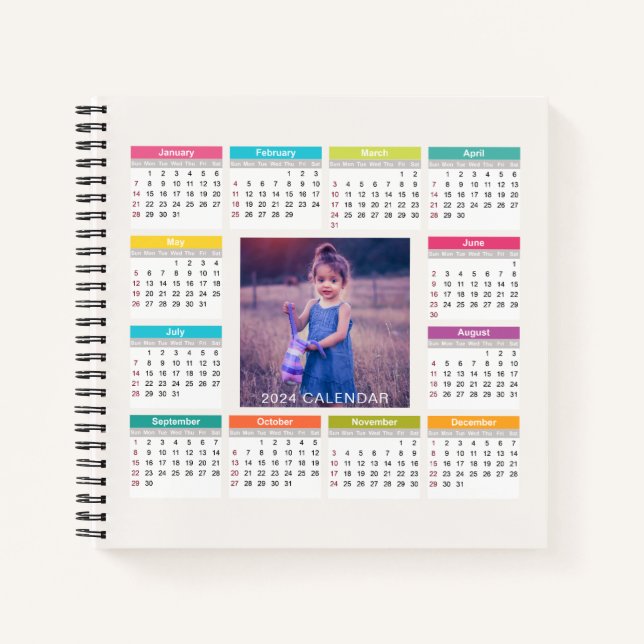 Add Your Own Custom Photo 2024 Calendar | Notebook (Front)
