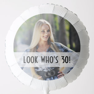 Add Your Own Custom Photo Birthday Balloon