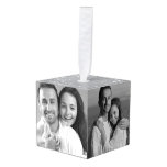 Add Your Own Custom Photo Cube Ornament