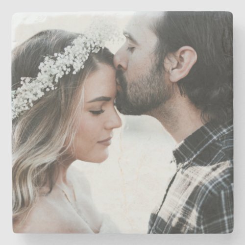 Add Your Own Custom Photo Double Sided   Stone Coaster