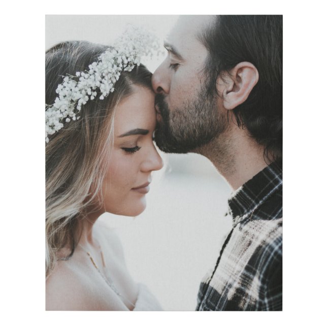 Add Your Own Custom Photo  Faux Canvas Print (Front)