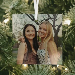 Add Your Own Custom Photo Glass Ornament