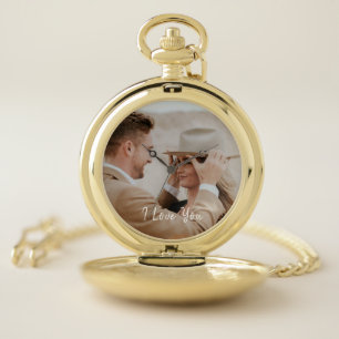 Add Your Own Custom Photo Large Clock Pocket Watch