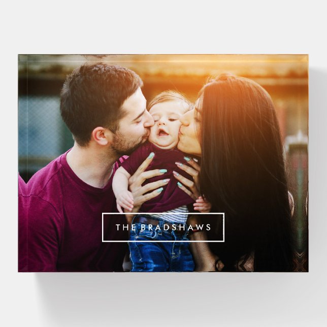 Add Your Own Custom Photo Paperweight (Front)