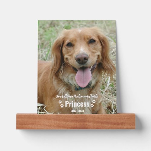Add Your Own Custom Photo Pet Dog Memorial Picture Ledge