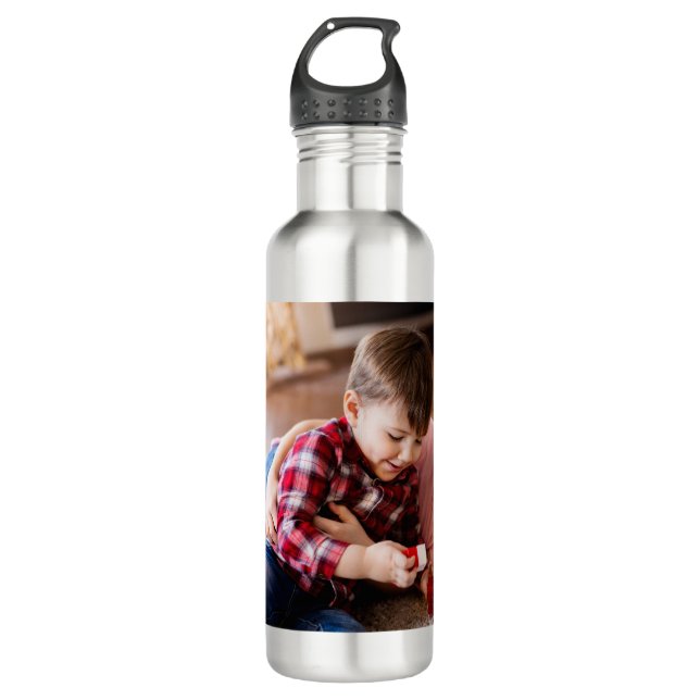 Add Your Own Custom Photo  Stainless Steel Water Bottle (Front)