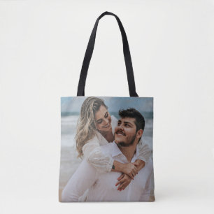 Add Your Own Custom Photo Tote Bag Double-Sided