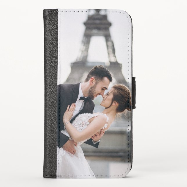 Add Your Own Custom Photo | Wedding iPhone Wallet Case (Front)