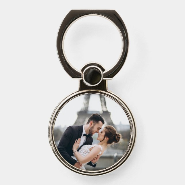 Add Your Own Custom Photo | Wedding Phone Ring Stand (Front)