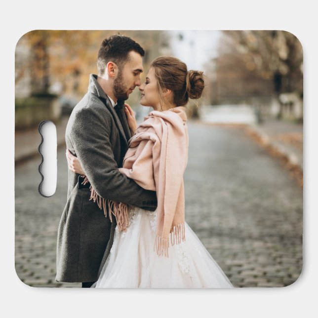Add Your Own Custom Photo | Wedding Seat Cushion (Front Horizontal)