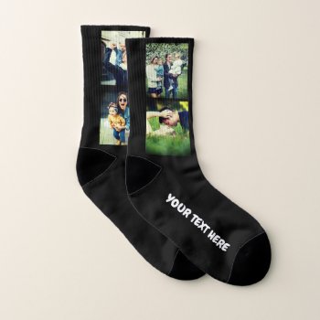 Add Your Own Custom Photography X4 And Message Socks by CustomizePersonalize at Zazzle