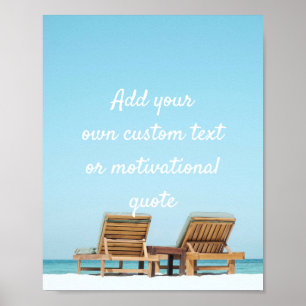 Add Your Own Custom Quote Poster - Beach Vibes