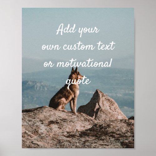 Add Your Own Custom Quote Poster _ Wolf