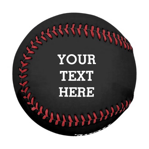 Add Your Own Custom Text Here Black and White Baseball