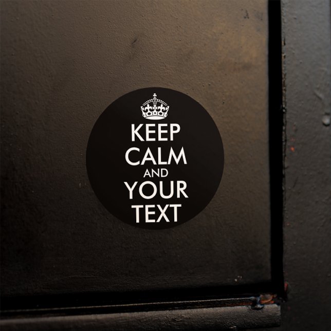 Add Your Own Custom Text Here Black and White Classic Round Sticker (Creator Uploaded)